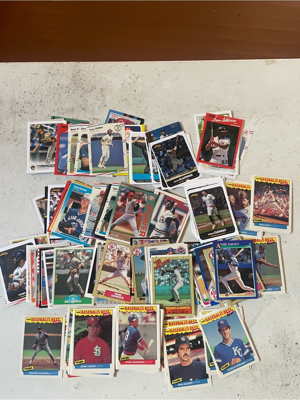 MLB Mixed Baseball Card Lot - Multi-Color Assortment